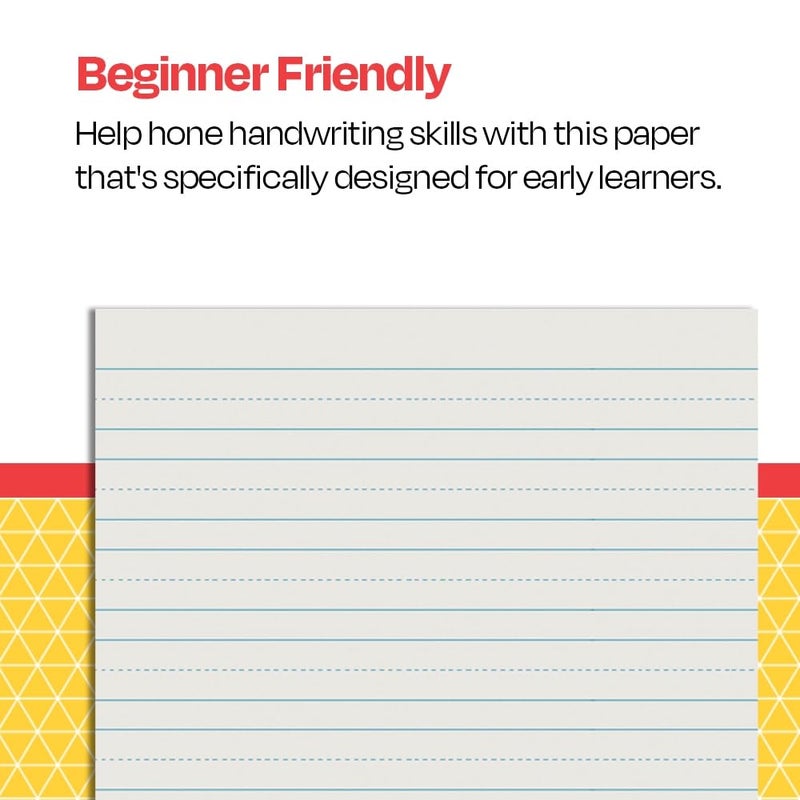 سكول سمارت ورق كتابة سكول سمارت ذو أسطر متدرجة، مقاس 1 بوصة طولياً، 11 × 8.5 بوصة، عبوة من 500 ورقة - Image 4